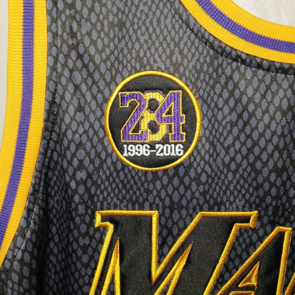 Kobe Bryant Black Mamba Los Angeles Lakers Novelty Basketball Jersey. - Picture 3 of 7